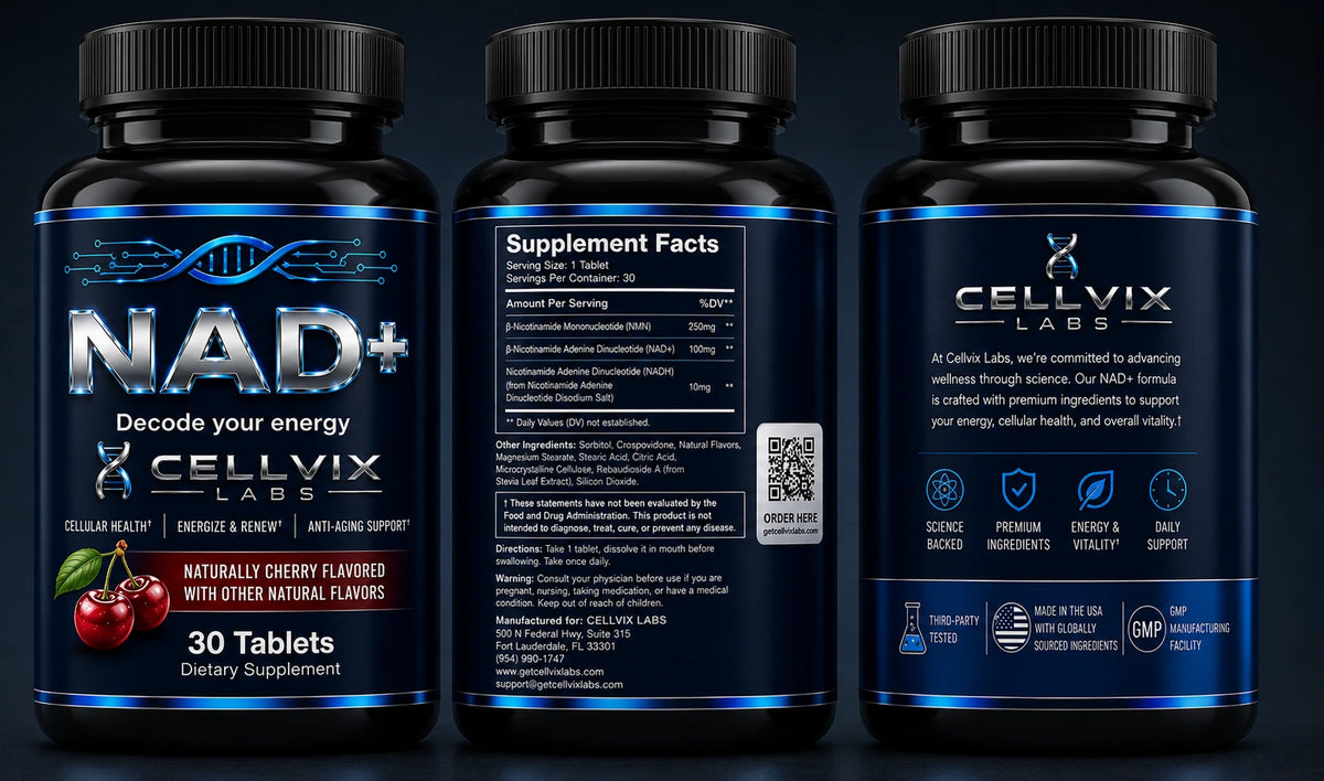Cellvix Labs NAD⁺ Dissolvable Tablets — Cherry