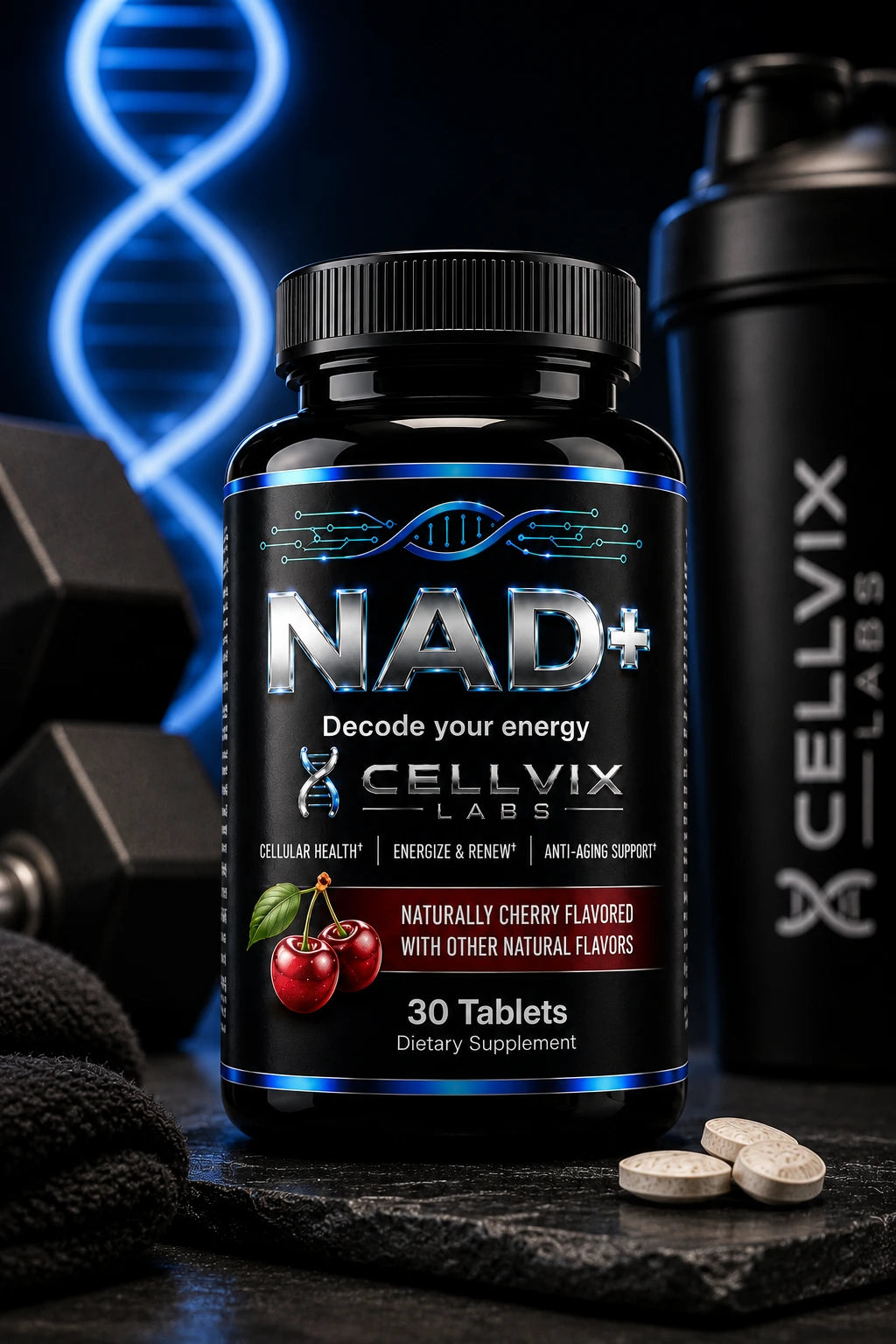 Cellvix Labs NAD⁺ Dissolvable Tablets — Cherry